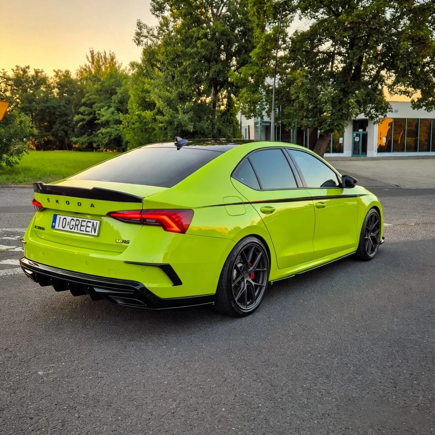 Rear Bumper Valance For Skoda Octavia RS Mk4 Hatchback 2020 2021 2022 2023 2024 Car Diffuser Splitter Modification Cover Tuning