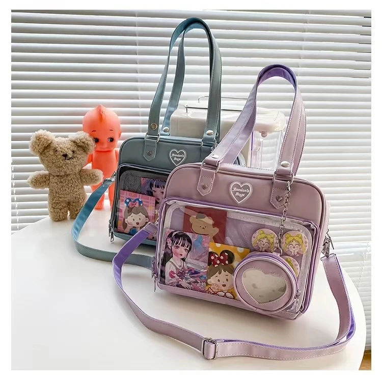 Frauen japanischen Stil Trend kawaii Süßigkeiten Farbe große Kapazität ita Tasche Mode Student adrette Umhängetasche Messenger Umhängetasche – Detail 25