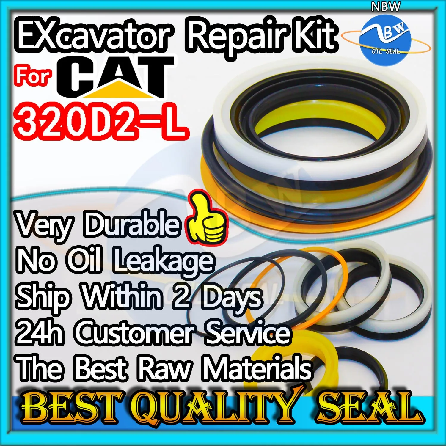 

For Caterpillar 320D2-L Repair Kit Excavator Oil Seal ARM Bucket Hydraulic Pump Digger Clamshell Shovel Adjust Swing Gear Gasket