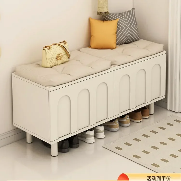 Modern Shoe Stool Household Entrance Shoe Cabinet Seat Stool Integrated Small Apartment Internet Bench Enter The Door Shoe Stool