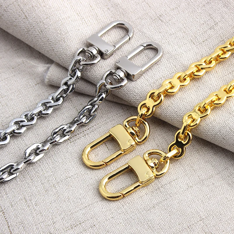 Bag Chain With Hook Buckle Belt Hardware Handbag Belt Metal Alloy Wallet Chain Ladies Bag Strap Chain Bag Accessories 30/60/120