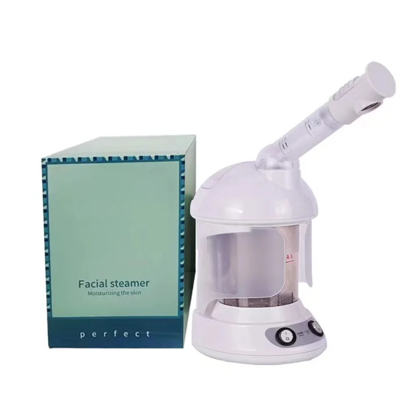 

Nano Face Steamer with Extendable 360 Rotating Arm 10X Penetration Deep Hydrating Spa Fragrance Humidifier Ozone Steamer