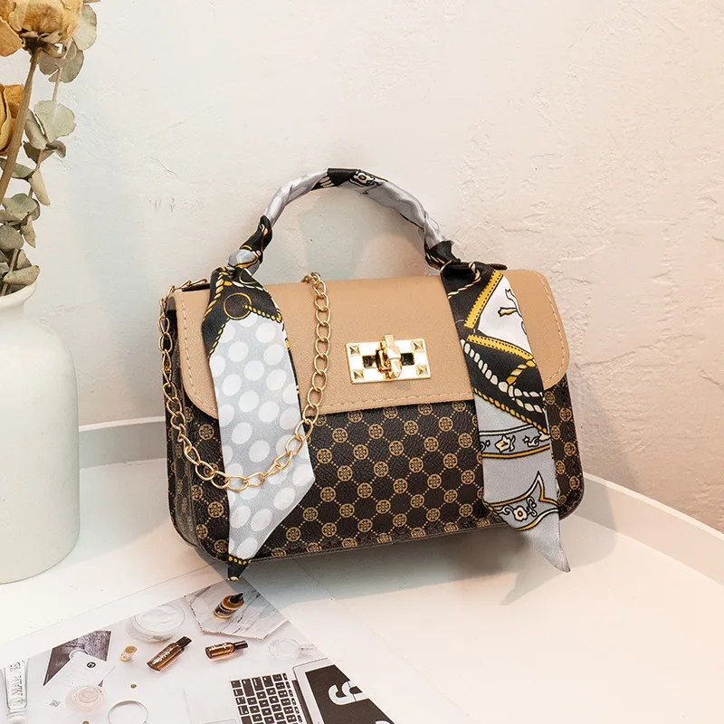 Borsa quadrata piccola da donna stampata piccola piazza nuova spalla singola borsa a tracolla messenger Designer borse borsa a mano di lusso pochette