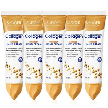 3/5pcs SADOER Collagen Hand Cream Hands Skin Friming Moisturizing Brightening Hydrating…