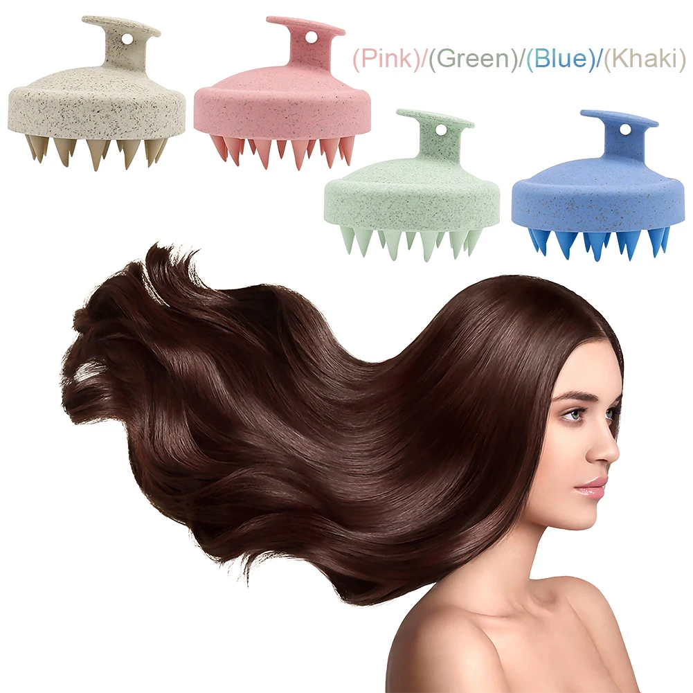 

Head Massage Comb Scalp Stimulate Brush Salon Hairdressing Tool Head Smooth Hair Massage Brush with Handle Shampoo Brush