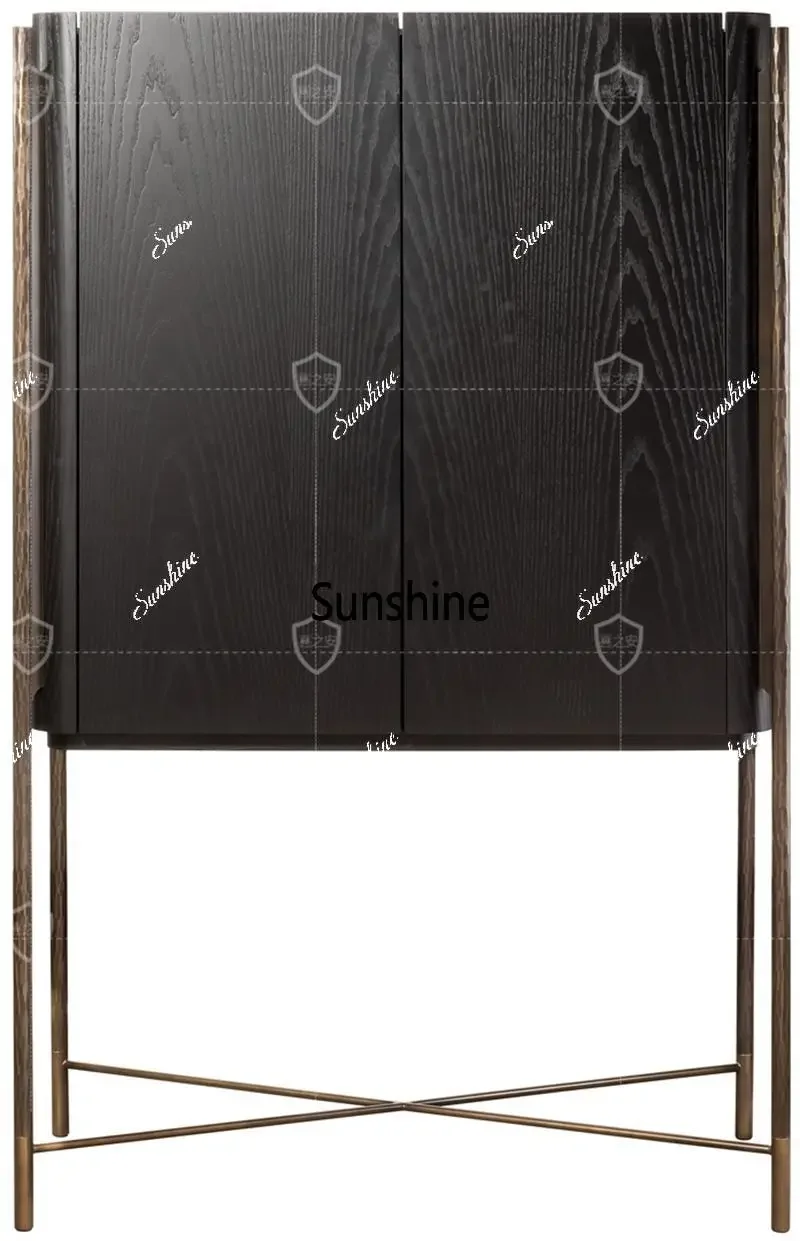 Italian entrance storage cabinet light luxury dining side cabinet  FT