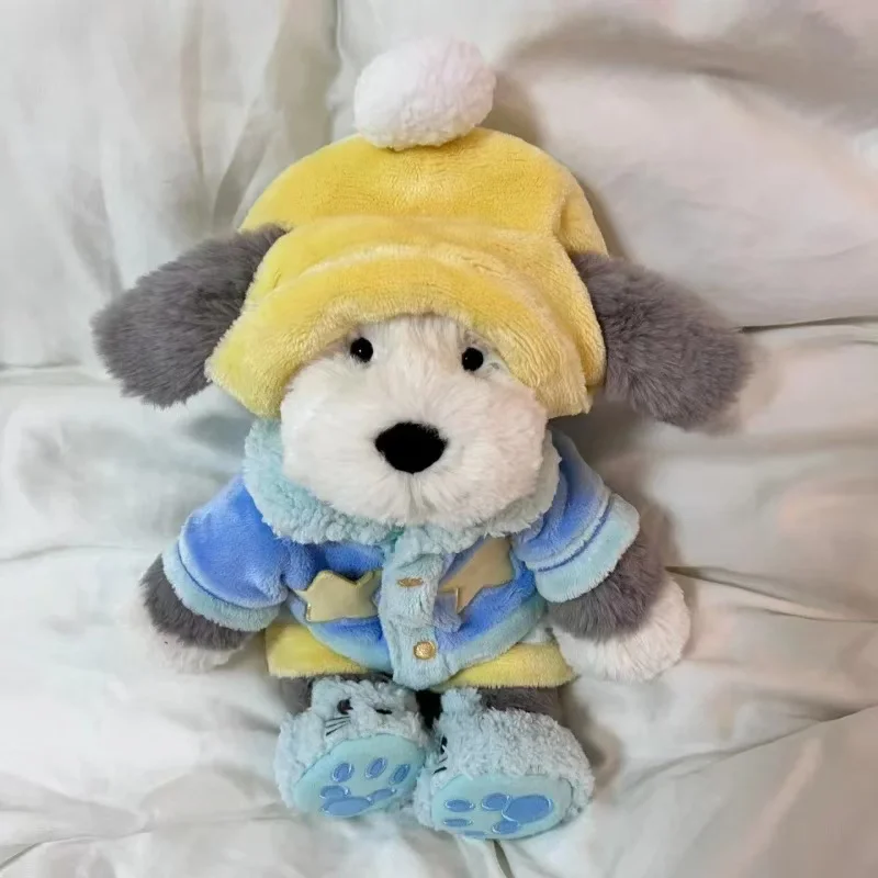 35CM Urocza pluszowa zabawka pies rasy Tangbuli Shepherd, miękka kreskówkowa lalka do przytulania, wypchana maskotka, poduszka w kształcie szczeniaka, prezent urodzinowy dla dziecka.