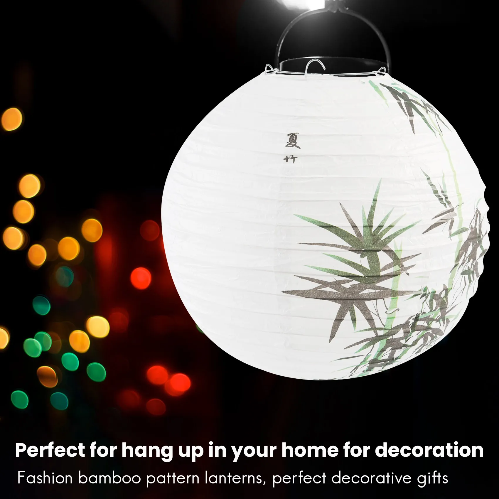 Hot Sale-30Cm Lampshade Paper Lantern Oriental Style Light Decoration Chinese , Bamboo