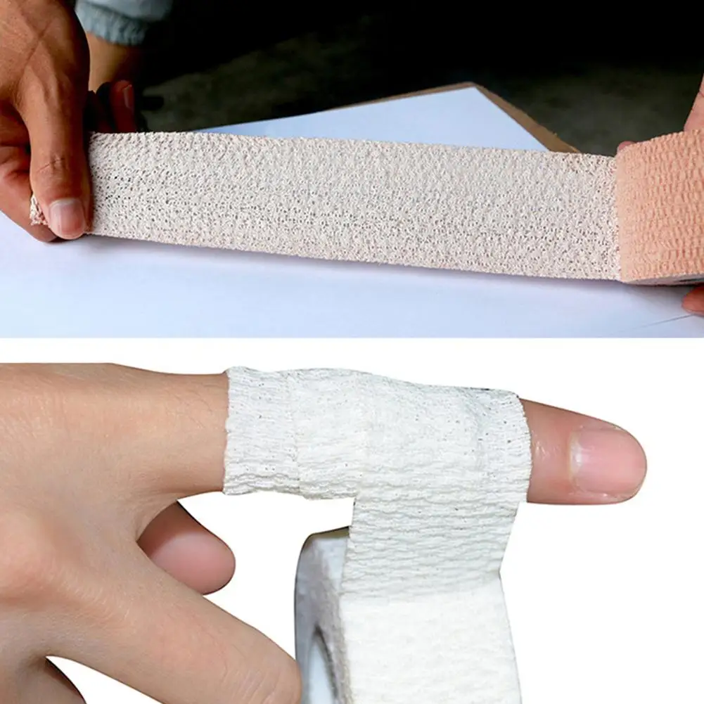 5cmx4.5m Non-woven Fabric Self-sticking Sports Tape Volleyball Finger Guard Basketball Ankle Knee Guard Bandage