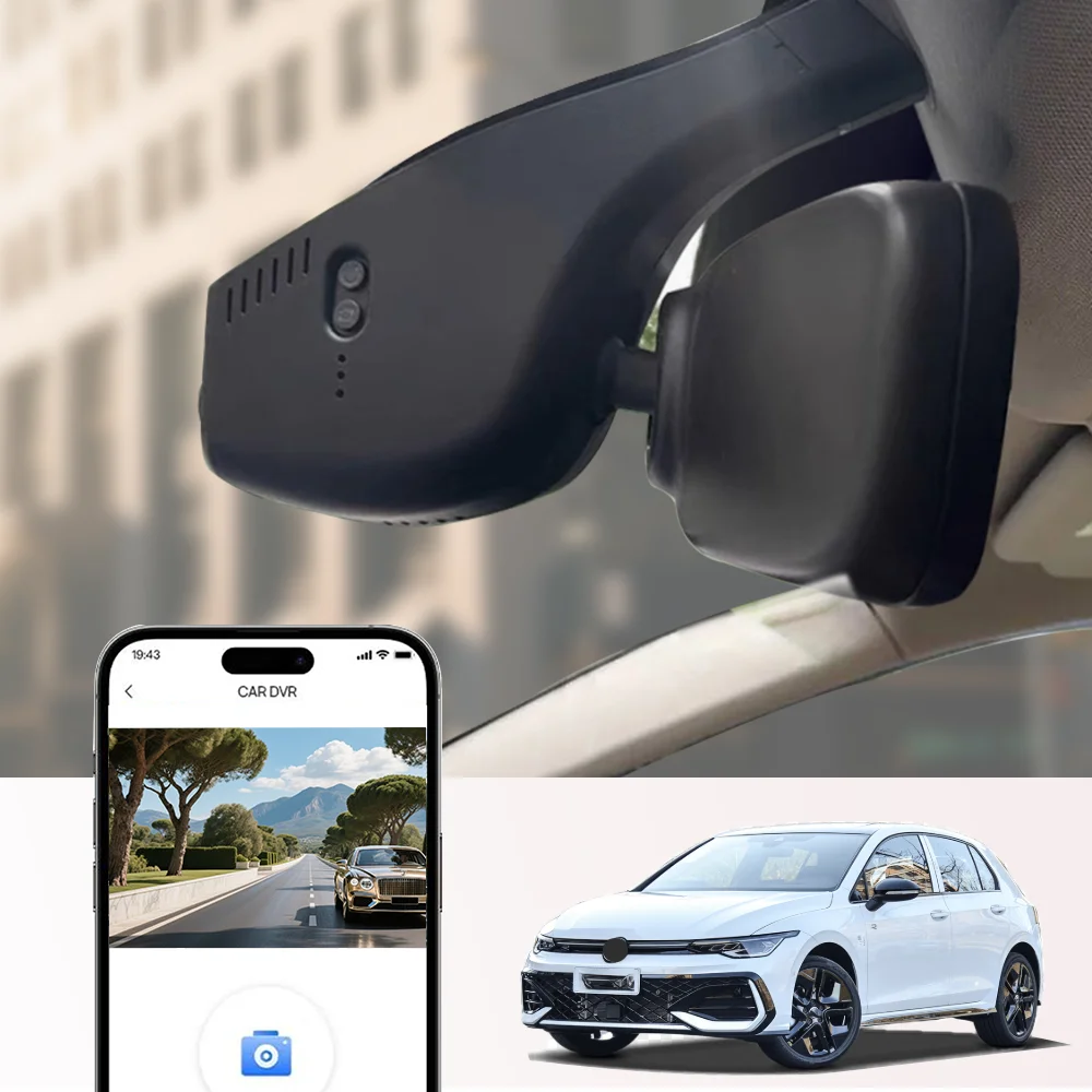 4K HD WIFi Car DVR Dash Cam For Volkswagen Golf, Sportsvan 7, Polo, Passat, Eos, Bora, Touran  CC Bora Teramont Octavia DashCam