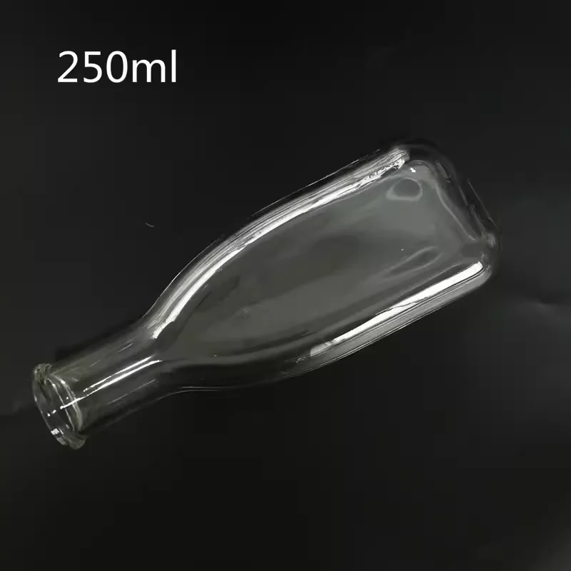 Glass eggplant-shaped culture bottle bacterial culture bottle eggplant-shaped bottle 250ml500ml laboratory glass instrument