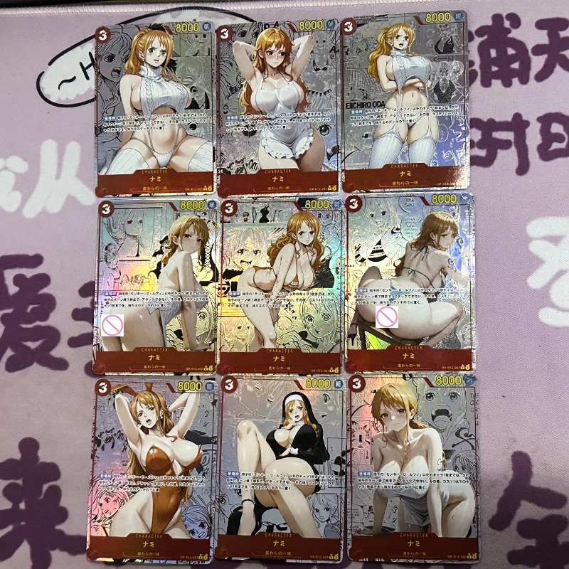 Anime déesse histoire Hancock Robin Yamato Nami Vivi bricolage cartes Flash faites maison noël anniversaire cadeau Collection jouets pour enfants