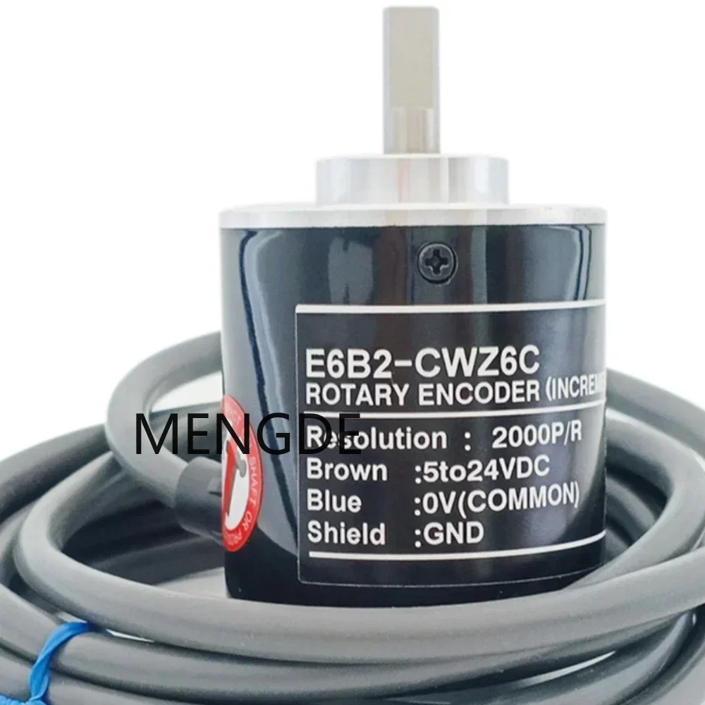 E6B2-CWZ6C Rotary Encoder NPN Output E6B2 CWZ6C 20PR 100PR 360PR 600PR 1024PR 2000PR 2500PR DC 5V-24V Asli