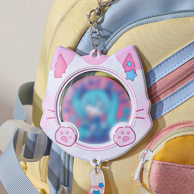 

1 шт., кавайный мультяшный значок, держатель для булавок, милая брошь с котом, защитный чехол для демонстрации, держатель для булавок, студенческие принадлежности