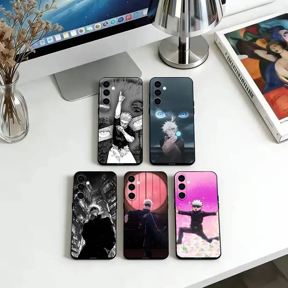 Satoru Gojo Jujutsu Kaisen  Phone Case Black Silicone Soft For Samsung Galaxy A73,A72,A71,A70,A53,A52,A51