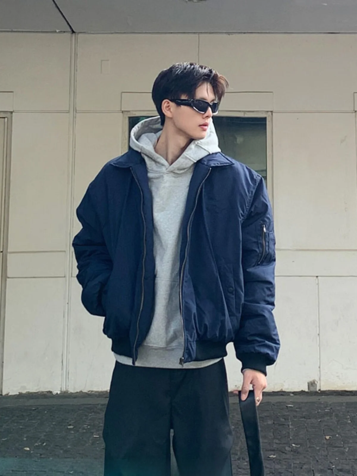 

Утепленная хлопковая куртка для мужчин: осенне-зимняя бейсбольная куртка в американском уличном стиле, стильная и теплая стеганая верхняя одежда