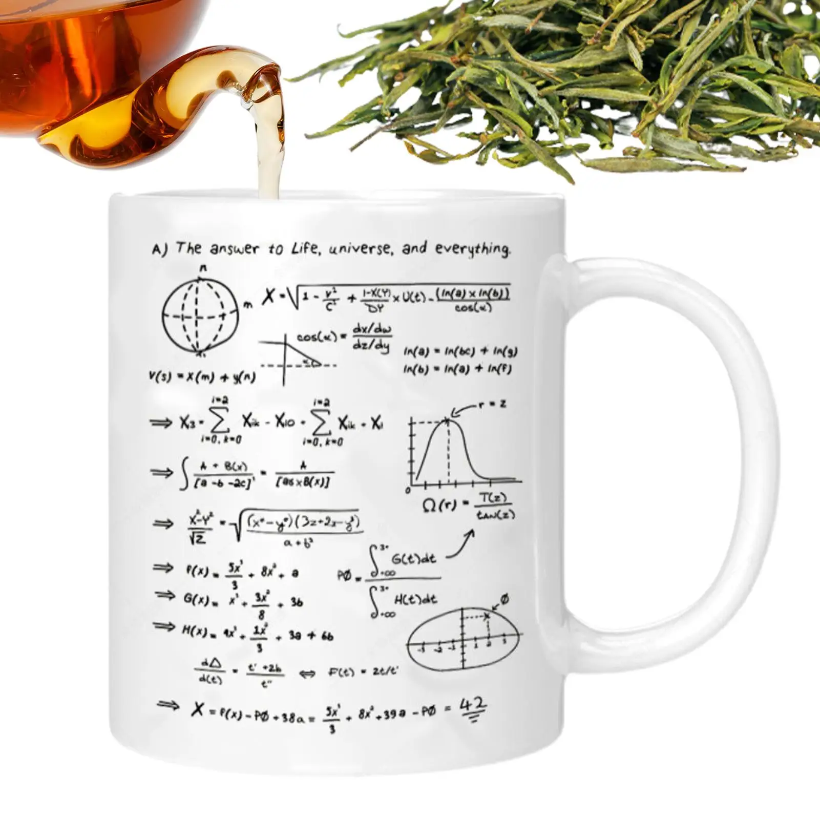 

320ml Physics Coffee Mug Novelty Ceramic Drinkware Physics Coffee Cup for Hot and Cold Tea Juice Milk Water Beverage Milktea