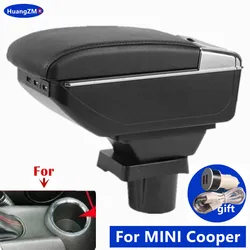 For MINI Cooper Car Armrest Box R50 R52 R53 R56 R57 R58 F55 F56 F57 Countryman R60 F60 Central Storage box Retrofit Accessories