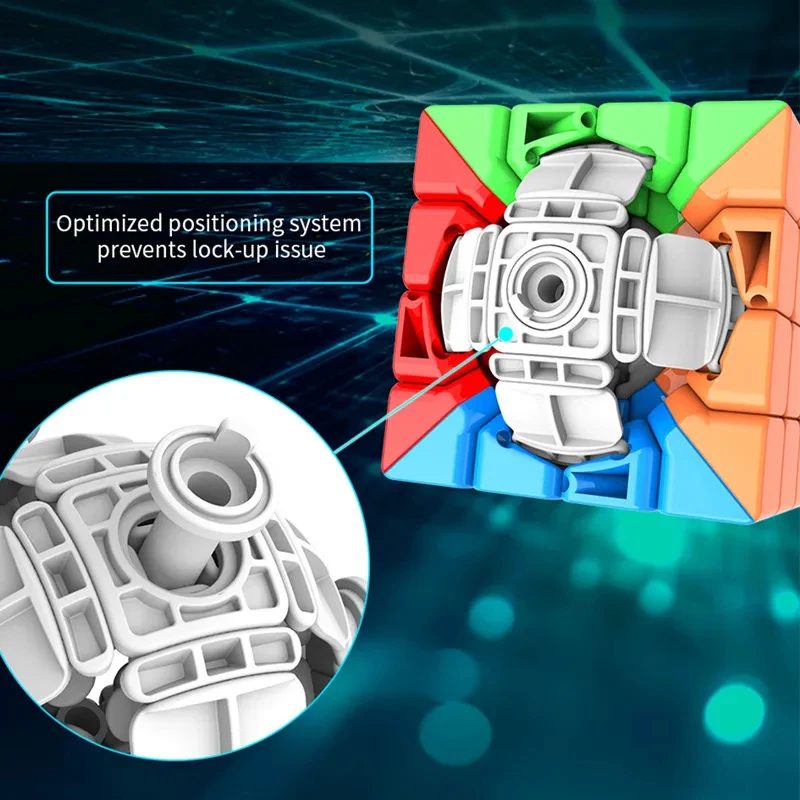 MoYu Meilong 4 4x4x4 Stickerless Speed Cube Smooth Turning Professional Puzzle Brain Teaser Educational Gift for Kids Adults