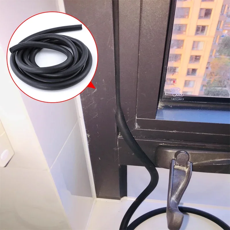 2/5 m, schwarz, Durchmesser 2 mm – 20 mm, EPDM-Gummi-Schaumstoff-Dichtungsstreifen, runde Schwammkordel für Fenster, Türen, Schalldämmung, staubdichte Dichtung – Detail 8