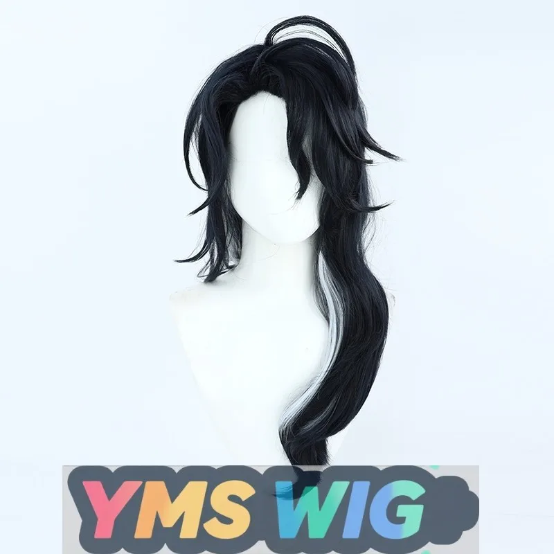 【Peluca YMS】Genshin Impact Eleven ejecutivos del toro hombre rico Pan Taro Cosplay peluca resaltado de invierno