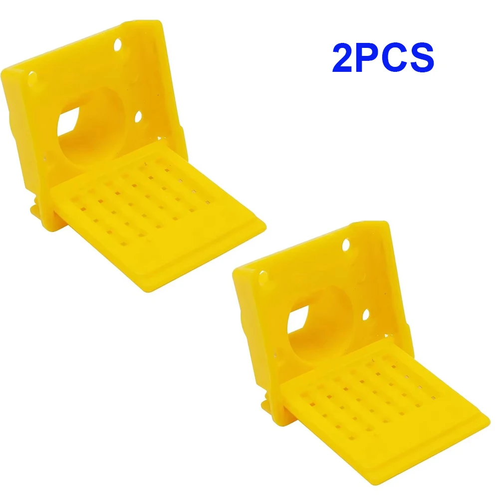 2PCS Apiculture Openable Nest Door Hive Fence Bees Anti Escape Barrier Plastic Spacer Frame Hive Nest Door Vented Beekeeper Tool