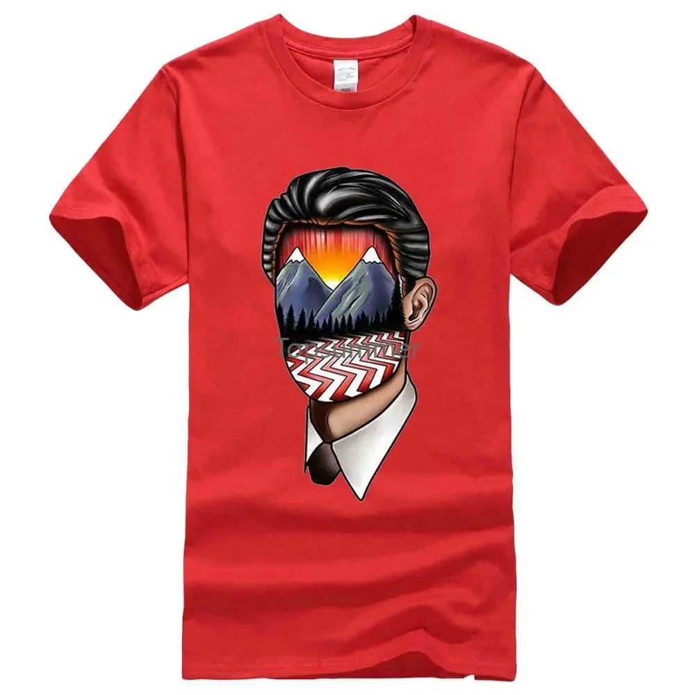 Men Fashion Twin Peaks Dale Cooper Art T-Shirt David Lynch Men'S Women'S Tee Hot Sale Casual Clothing