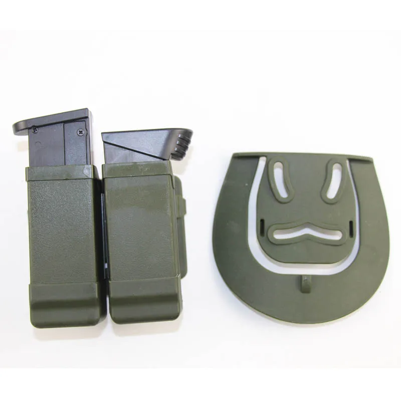 9mm Glock Beretta M9 and other universal pistol dual paddle Mag bags, pistol dual magazine universal bag, dual pistol holder