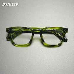 Vintage Handmade Acetate Reading Glasses Men Photochromic Anti Blue Light Prescription Glasses Women Luxury Brand Myopia Eyewear