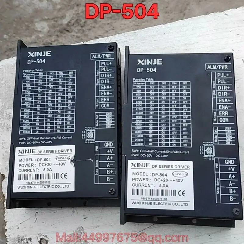 

econd-hand DP-504 stepper driver function test is normal