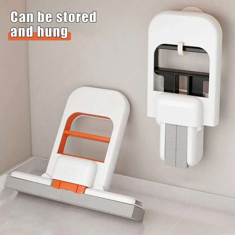 Portable Lazy Absorbent Sponge Mop With Replaceable Sponge Head Foldable Home Cleaning Mop Desktop Outdoor Tableware