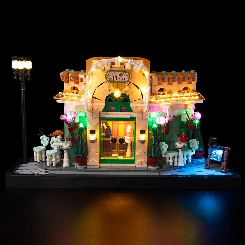 

Комплект светодиодного освещения подходит для строительных блоков LEGO French Café 10362 (модель кирпичей не входит в комплект)