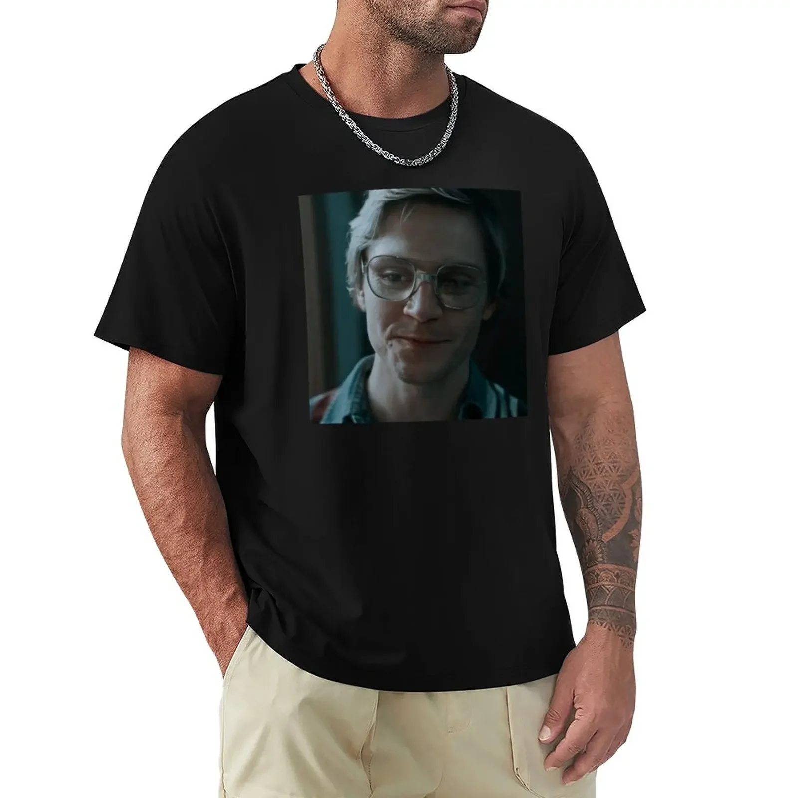 Jeffrey Dahmer T-Shirt quick drying blanks slim fit t shirts for men vintage clothes for a boy plain black t shirts men