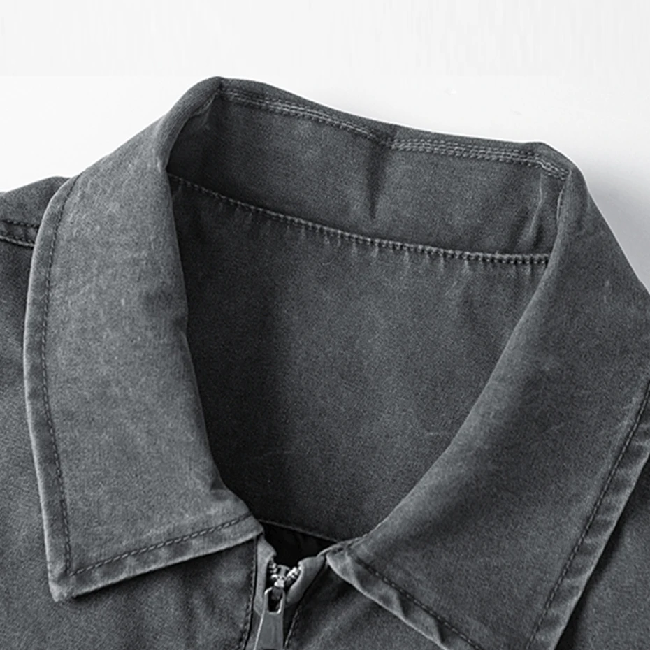 Vintage Cargo Jackets Men Fashion Casual Jacket Coat Male