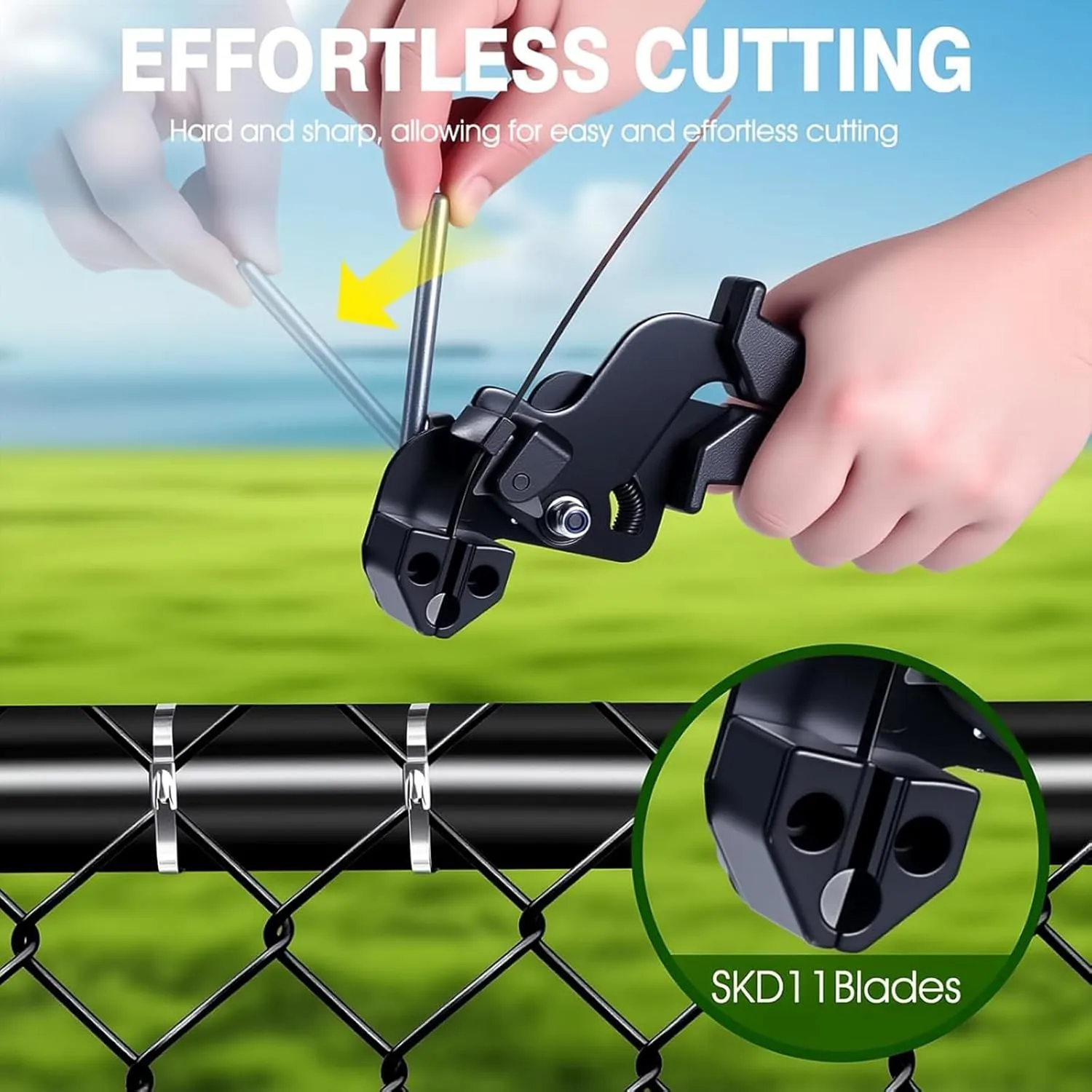 Stainless Steel Cable Tie  Kit w/ 100pcs Heavy Duty Metal Zip Ties for Fence