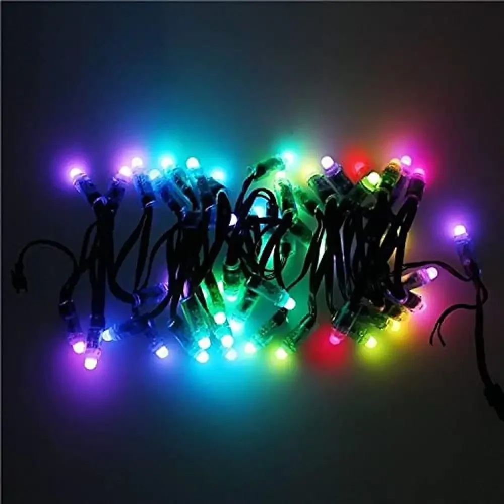 Ws2811 12mm rgb endereçável redondo led pixels módulo ip68 corda à prova dip68 água 500 pçs publicidade ao ar livre iluminação de enseada de natal