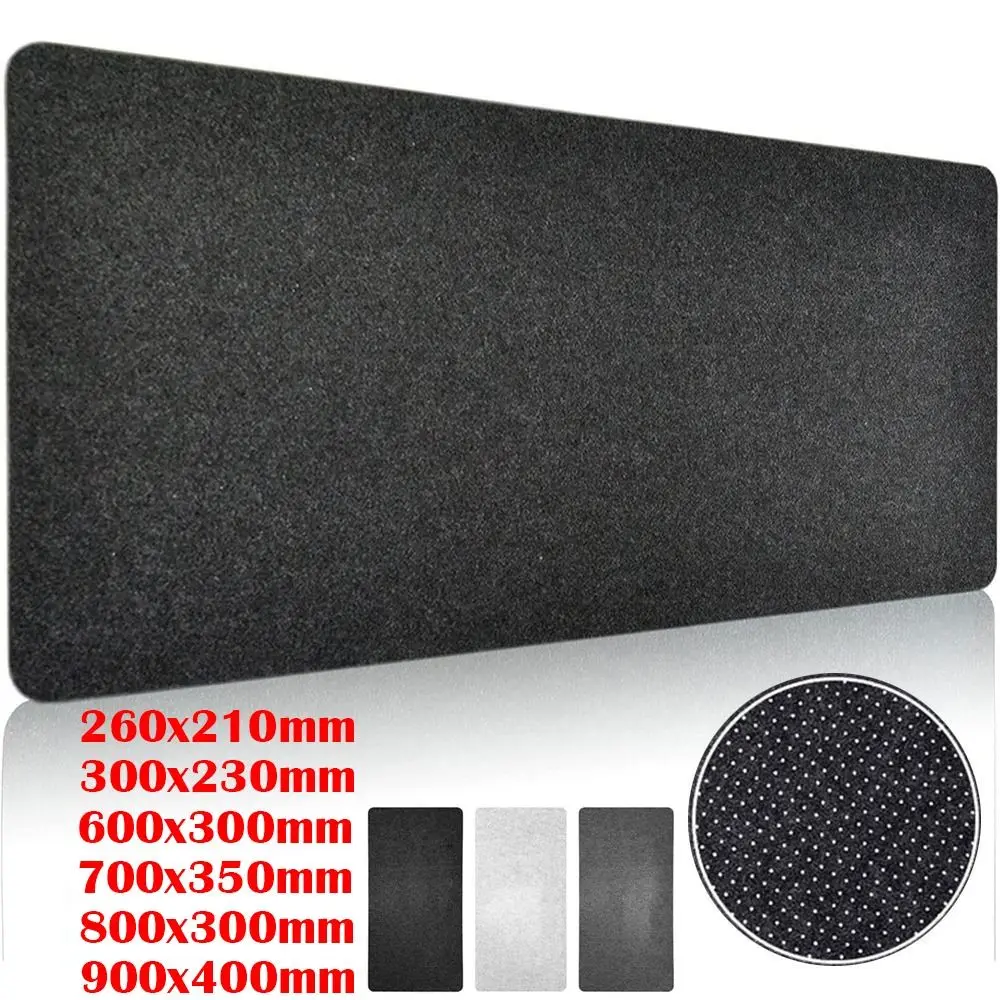 Acessórios de jogos profissionais lã feltro mouse pad antiderrapante tamanho grande teclado ratos tapete de escrita tapete de escrita de escritório em casa