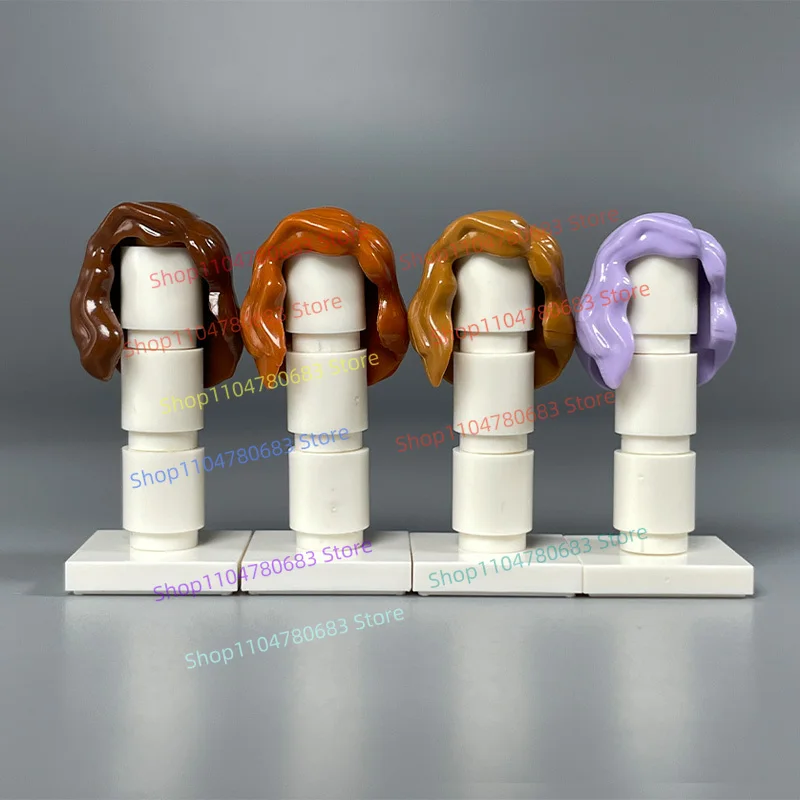 MOC 빌딩 블록 미니 피규어 레이디 헤어 만화 애니메이션 액세서리 조립 모델 장식 장식품 장난감 선물 Collectible