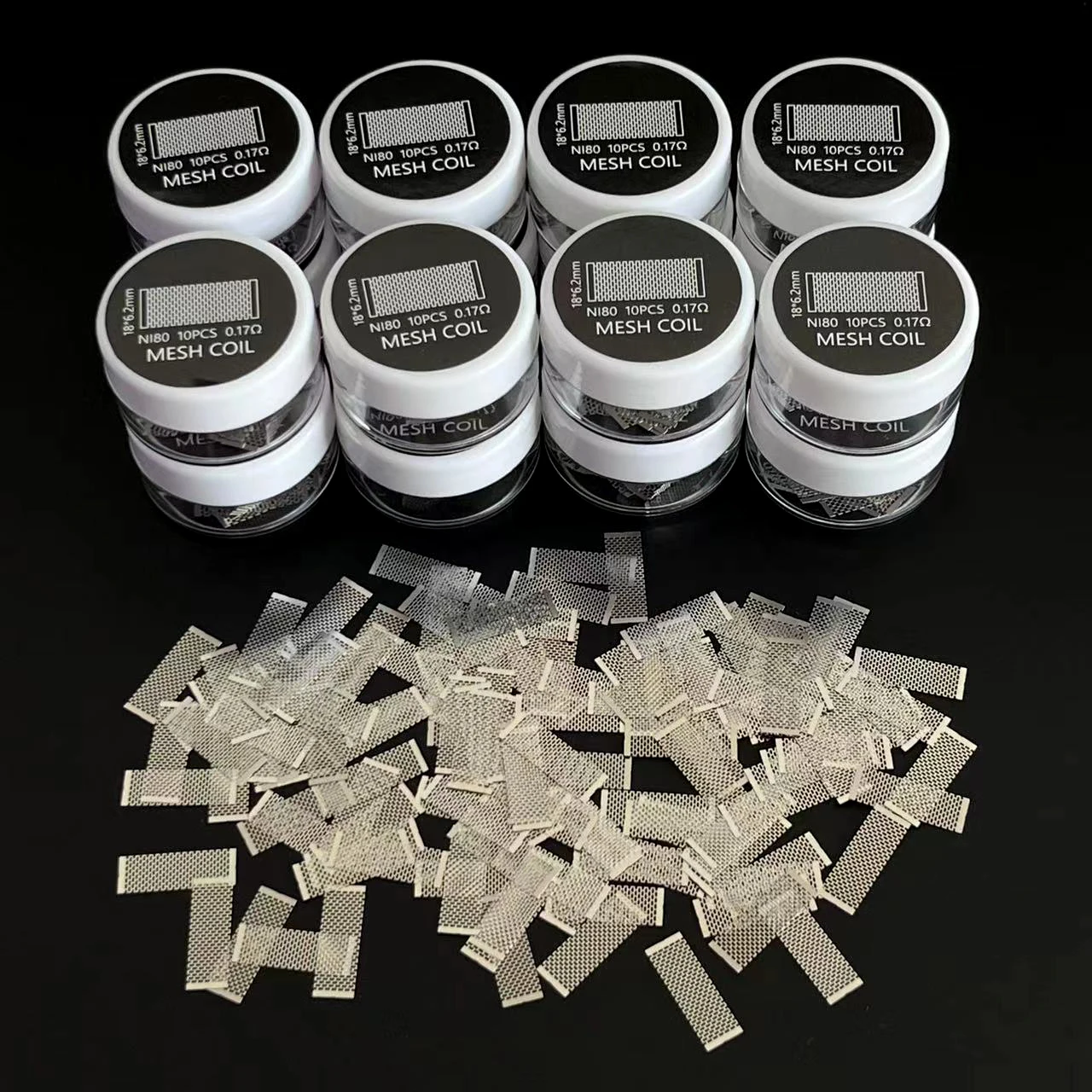 100PCS Zeus X Mesh Ni80 KA1 Mesh Coil For ZX II Zeus RTA /Kylin M Series /Profile RDA RDTA Organic Cotton Bacon Wholesale Access