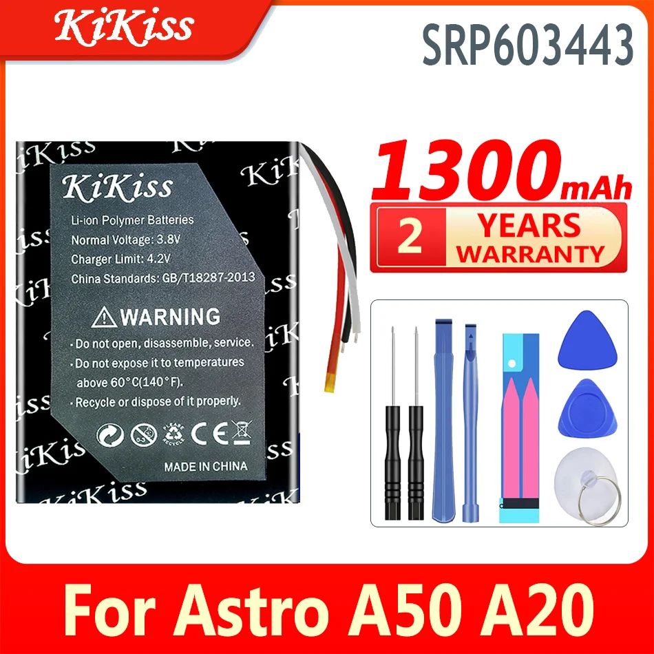 

Новый аккумулятор KiKiss 1300 мАч SRP 603443 Для цифровой батареи Astro A20 A50