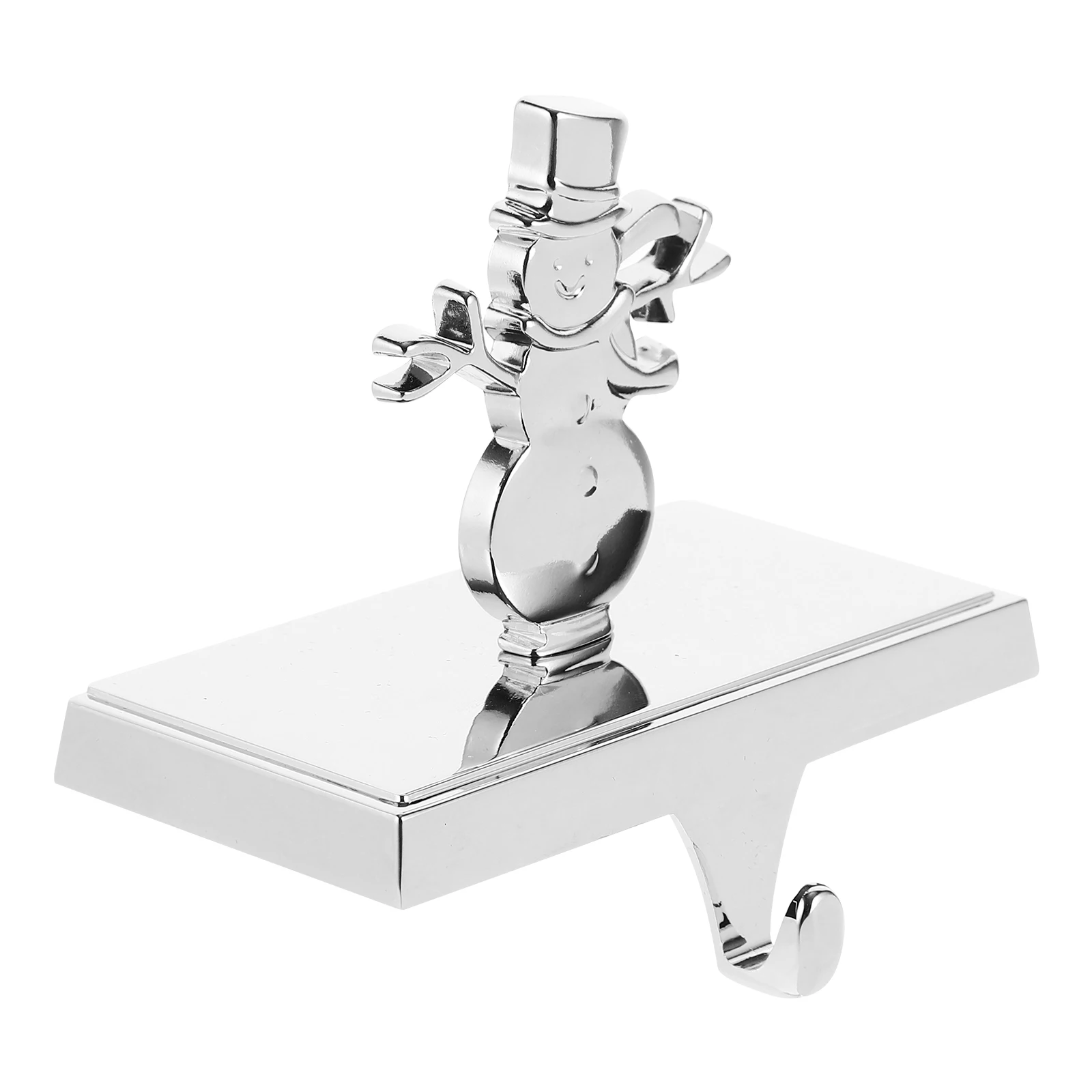 

Christmas Snowman Hooks Stocking Hanger Fireplace Mantel Hook Metal Holder Christmas Supplies Xmas Decoration DIY