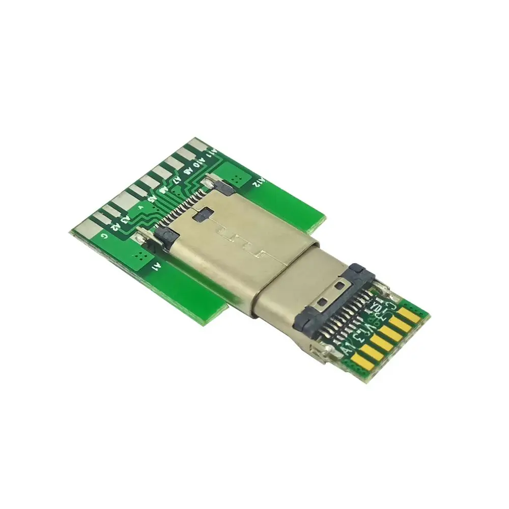 Prise de carte adaptateur de type C USB3.1 600/mâle 24 broches, connecteur 24 broches, type soudé