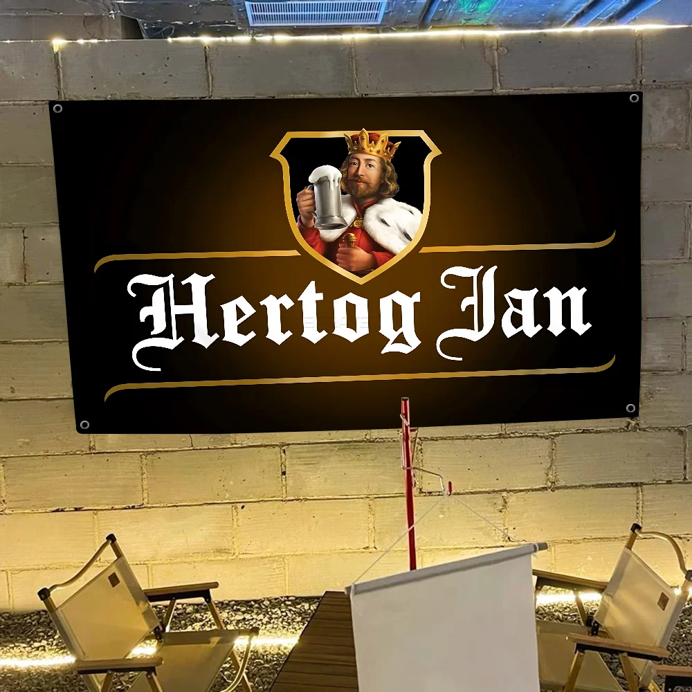 H-Hertog J-Jan Cartoon Flag Wall Hanging Banner Decoration Household Home Decor