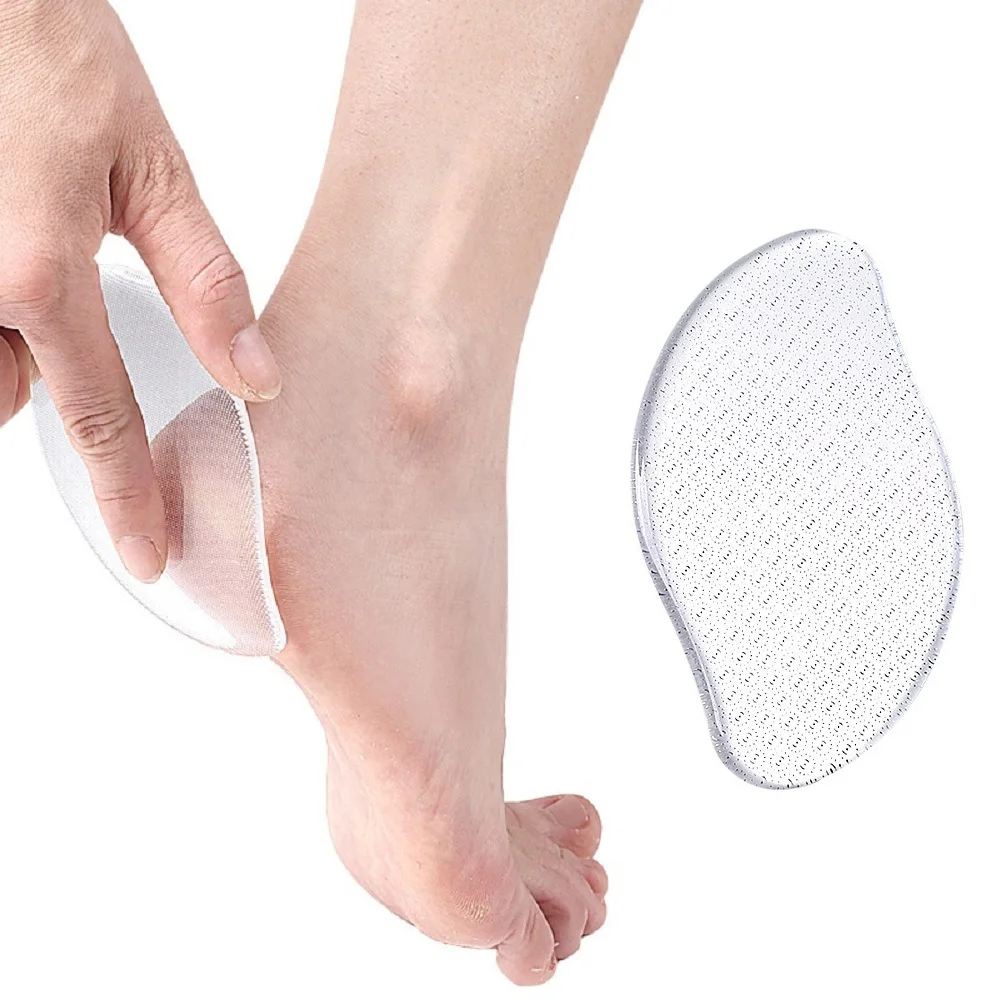 Transparent Nano Glass Foot Grinder To Remove Dead Skin Calluses Foot Plate File To Heel Scraping Sole Skin Pedicure Stone Tool