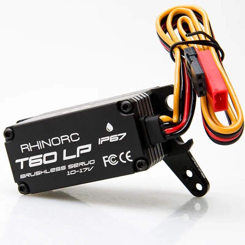 

New T60LP SMART 17V Brushless Servo 66KG 0.083s Low Profile of RhinoRC | 4-Pole Motor Steel Gears Triple Bearings