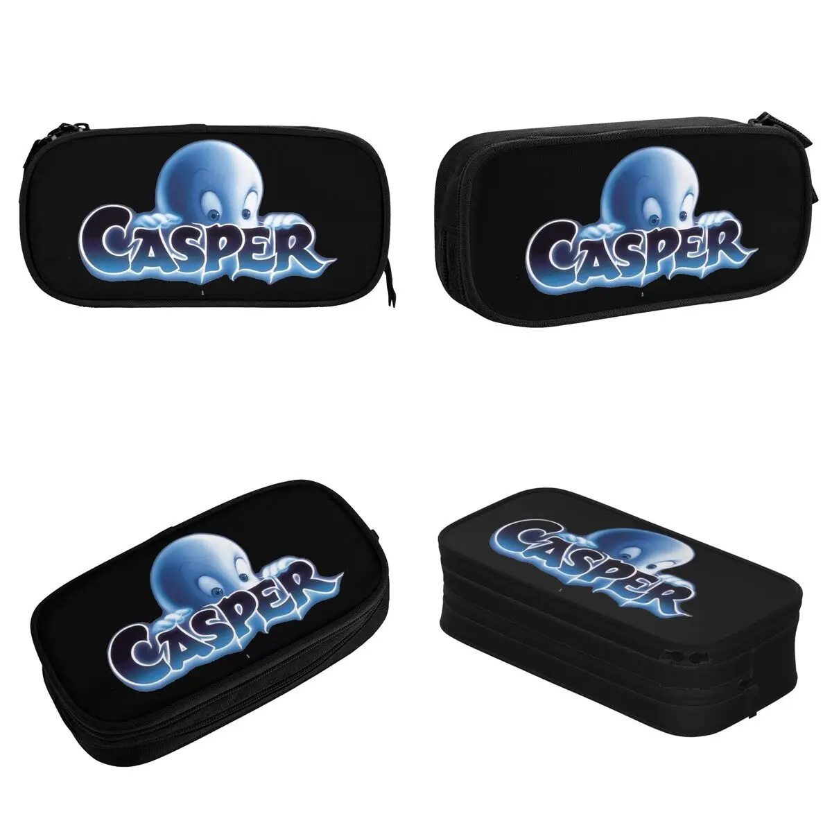 Casper The Friendly Ghost 90s Movie Pencil Cases Fashion Pen Bags Student Big Capacity Students School Gift Pencil Pouch