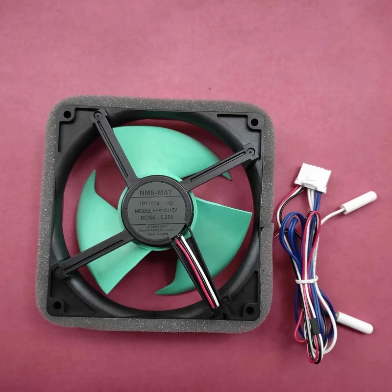 Free shipping new NMB-MAT MODEL FBA12J15V DC15V 0.28A cooling fan with dual sensors