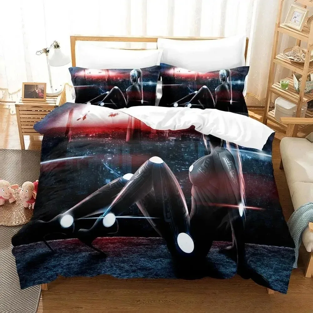 New Anime Robot Bedding Set Single Twin Full Queen King Size Bed Set Adult Kid Bedroom Duvet cover Sets 3D Print Bed Sheet Set