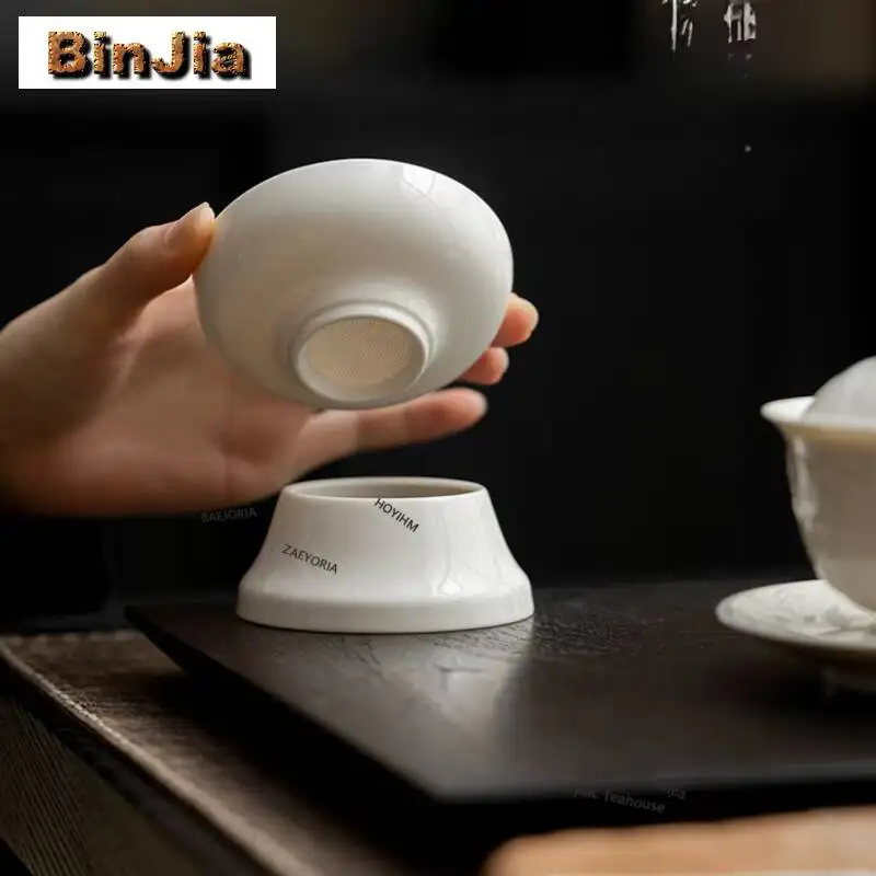 Imitation Song Ding Kiln White Tea Separator Infusor Antique Tea Strainer Dispenser Tea Making Tea Filter Teaware Ornaments