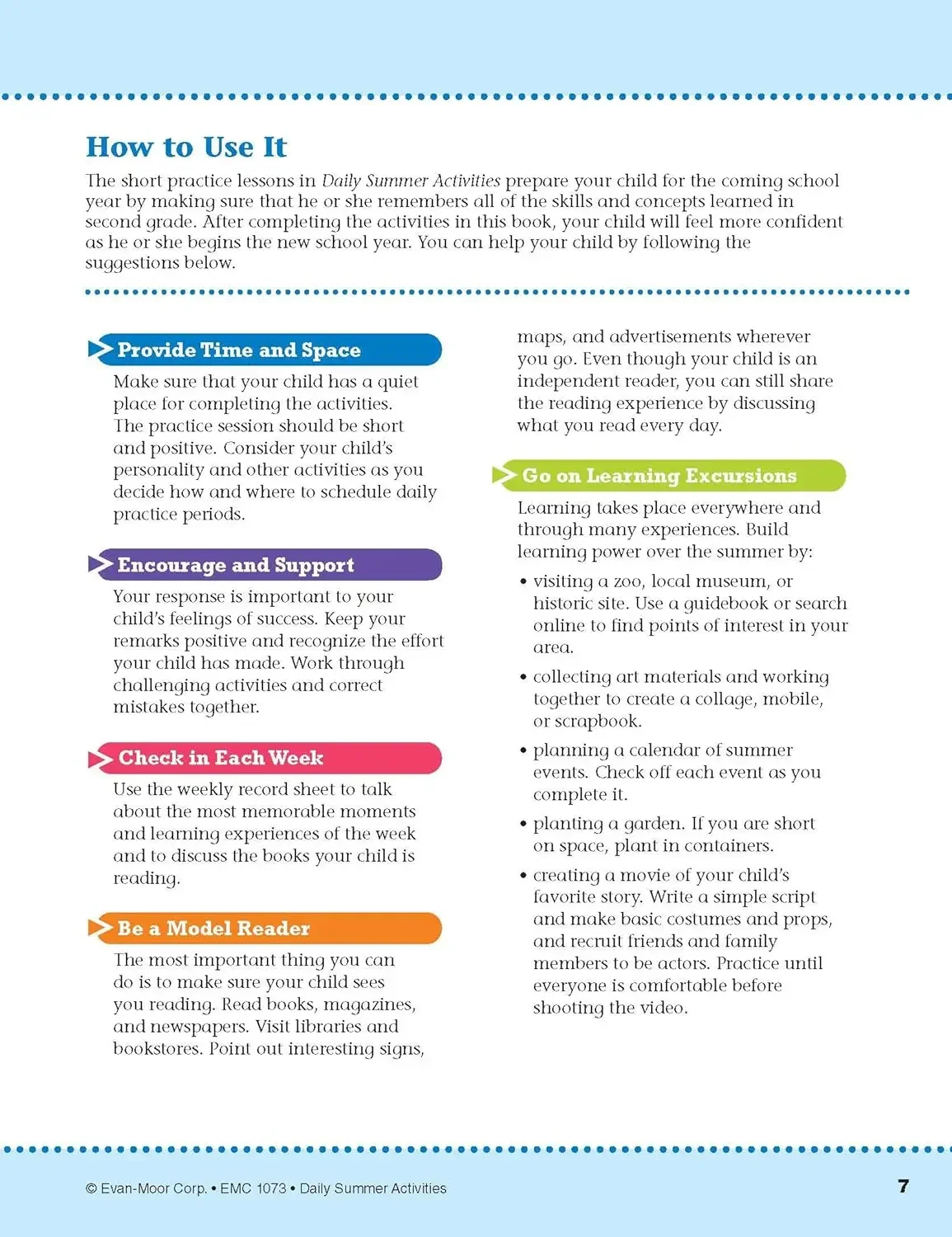 Evan-Moor Daily Summer Activities, Grade 2-3 Workbook,aged 7 8 9 10, English book 9781629384856